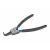 Geko 200mm bent nose circlip pliers angled view