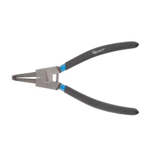 Geko G01699 Seeger retaining ring pliers, 200mm / 8 inch, bent tip, for installing and removing retaining rings