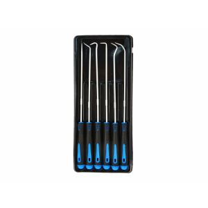 Geko G02706 precision hook set, 6-piece, 240mm, angled view - Screwdriver