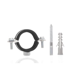 Metal clamp with rubber for fixing pipes to walls, 6/4", 47 - 51 mm, Geko G17293 131332625 - Clamp