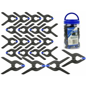 Spring Clamp Set for Vise Fixing, 22 pieces, Geko G29929 131332834 - Vise