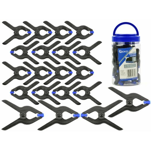 Spring Clamp Set for Vise Fixing, 22 pieces, Geko G29929 131332834