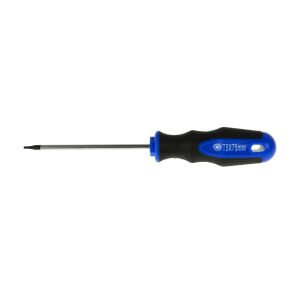 GEKO Torx T5 Screwdriver, 75mm shaft, black and blue handle - Screwdriver