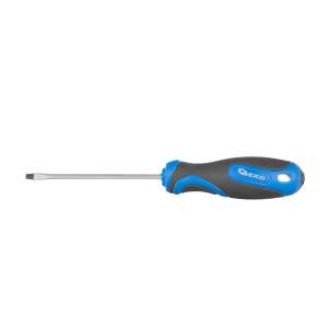 Geko G32035 3 x 75 mm flat head screwdriver, blue and black handle - Screwdriver