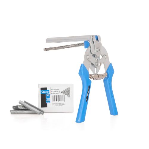 Geko G33210 drótháló kötöző fogó és kapocskészlet