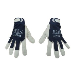 Leather Protective Gloves, Size 9, Geko G73528 131334631 - Work Safety