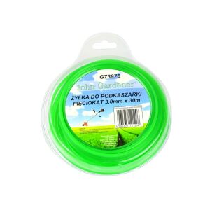 John Gardener Fűkasza Zsinór - Ötszögletű - 3 mm x 30 m 131334710 - Geko