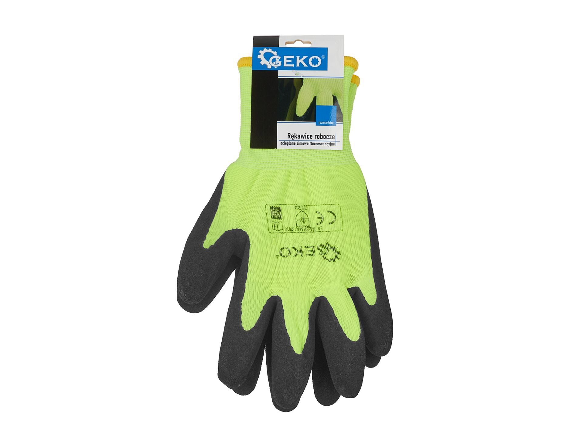 Manusi de lucru pentru iarna fosforescente, marimea M, Geko G75000