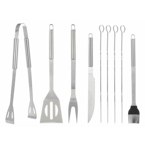 Geko G80510 Set 10 piese ustensile grătar - Ustensile din oțel inoxidabil