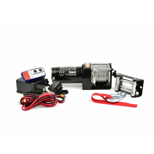 Geko 1361 kg 12V Elektromos Csörlő teljes készlet tartozékokkal