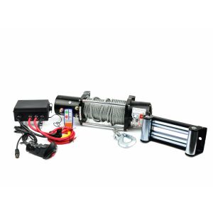 Geko 12V Elektromos Csörlő - Teljes készlet távirányítóval és tartozékokkal - Geko