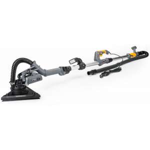 Powermat PM-DG-1450DL 2-in-1 Teleskop-Putzschleifer, 1450W, mit Staubabsaugung und LED-Licht - Schleifmaschinen