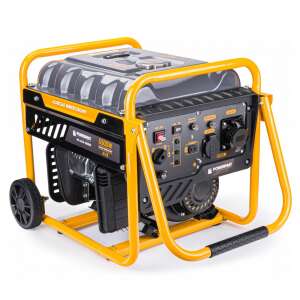 Powermat PM-AGR-5500IM 5.5kW inverter generator, yellow and black, with wheels - Generator
