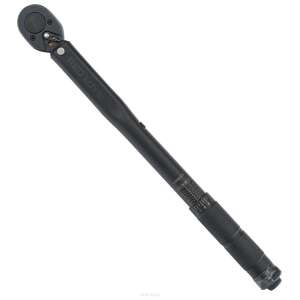 Red Technic torque wrench, 3/8 inch drive, 7-112 Nm, 369 mm long, black - Torque wrench