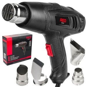 Red Technic RTOP0042 heat gun with nozzles and box - Heat Gun