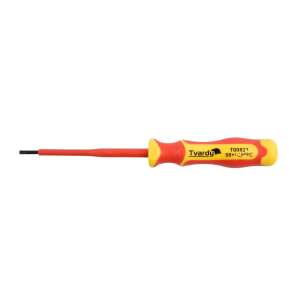 Tvardy T00821 3x100mm insulated flathead screwdriver, VDE certified, 1000V - Tvardy