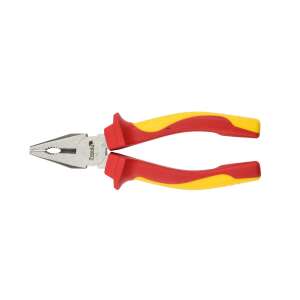 Tvardy T00900 insulated combination pliers, 160 mm, red and yellow handles - Tvardy