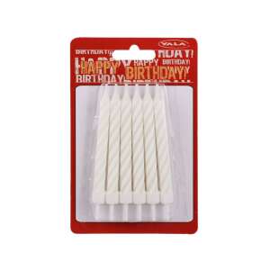 Komplet od 12 bijelih rođendanskih svećica 93713792 - Potrepština za party