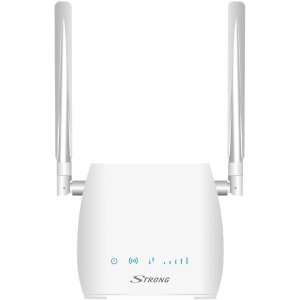 STRONG 4GROUTER300M 4G LTE Router, white, front view - Wi-Fi Router, Adapter