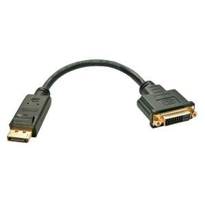 LINDY DisplayPort to DVI-D Adapter Cable, Black - HDMI Cable