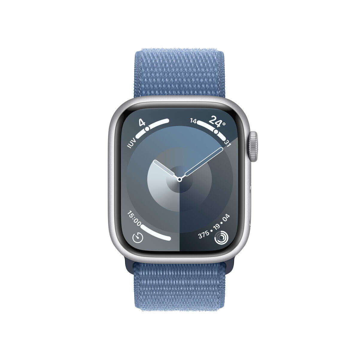 Csiribiri okosóra apple watch series 9 kék ezüst színű 41 mm