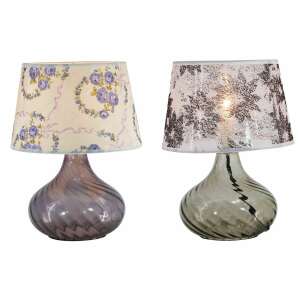 Asztali lámpa DKD Home Decor 25 x 25 x 33,5 cm Kristály Többszínű 220 V 25 W (2 egység) 93724900 