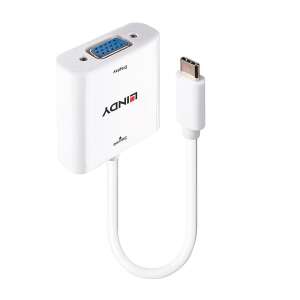 LINDY USB-C to VGA adapter, white, 43355 - Lindy USB Adapter