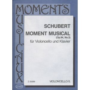 Franz Schubert: Moment musical Op. 94, No. 3 -  gordonkára, zongorakísérettel 136045134 - Művészet & Építészet