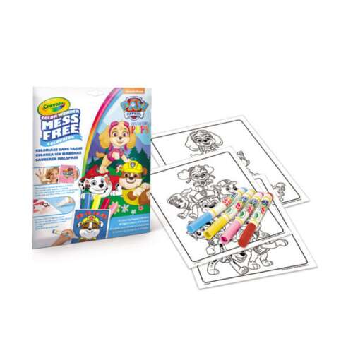 Crayola Color Wonder Mess Free Colorat Paw Patrol, carte de colorat cu 4 markere și 18 pagini
