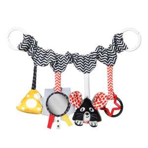 BABY ONO Cheese & Skip stroller and car seat toy with mirror, bell, and plush mouse - Babies & Toddler