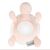 Nattou Lapidou Turtle Pink Plush Toy with Mirror - Back View