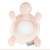 Nattou Lapidou Turtle Pink Plush Toy with Mirror - Back View