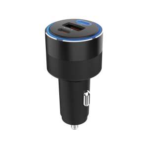 Sandberg Car Charger 3in1 130W USB-C PD Black, 3-port car charger with USB-C and USB-A ports - Car Charger