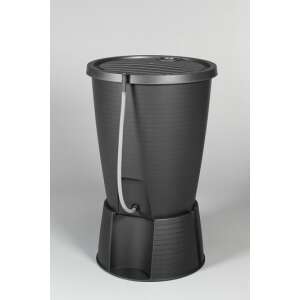 Indigo Regentonne Kunststoff 220L mit Graphitschlauch 93742201 - Kompostierungsbehälter