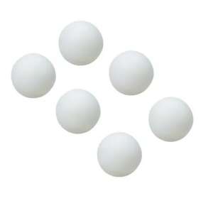 Set of 6 white ping pong balls - Plastic Ball Set