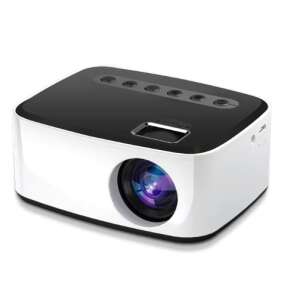 AOVO projektor WiFi videó, hordozható, vezetékes/vezeték nélküli képernyőkép, 1920 x 1080 Full HD, USB/5V-2A, fekete fehér 93753831 Projektorok