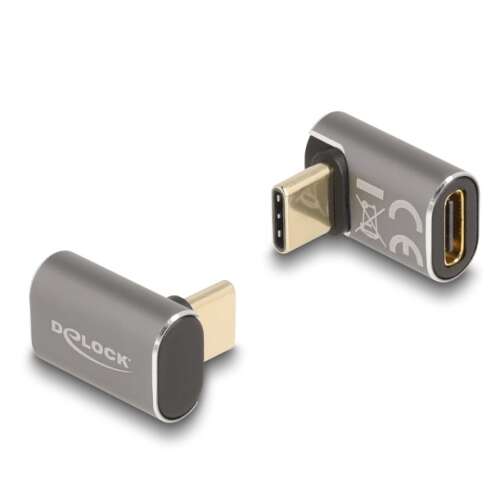 Adapter USB Delock 40 Gb/s USB Type-C PD 3.0 100 W 8K 60 Hz szary