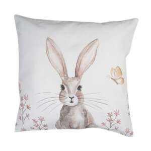 CLEEF.REB21 Rustic Easter Bunny 40x40cm pamut párnahuzat - Lakberendezés