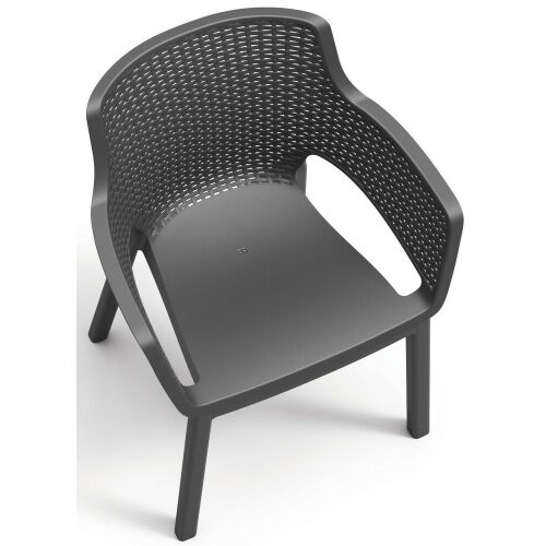Eva Kert Műanyag Karfás Szék - Kényelmes és Modern Design - Kerti szék