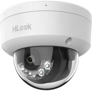 Hikvision HiLook IPC-D120HA-LU 2MP dómkamera, fehér, kültéri, IP67, IK10, IR30m, ICR, DWDR, PoE - Hilook