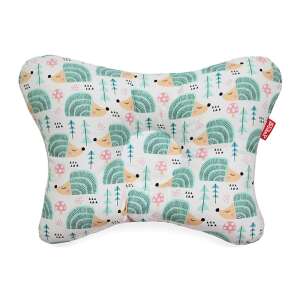 Scamp Sün Zöld BLP002 baba párna laposfejûség ellen, aranyos sün mintával - Scamp