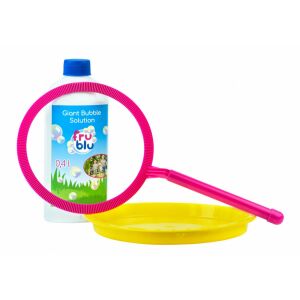 FruBlu Giant Bubble Hoop Set with solution and tray - Bubble Blower