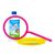 FruBlu Giant Bubble Hoop Set with solution and tray