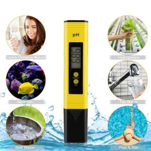 Precíz Digitális pH Mérő 0-14 pH, ±0.1 Pontosság