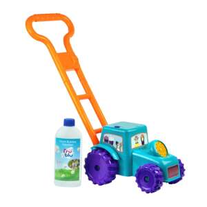 FruBlu Blasen-Traktor, blaues und oranges Blasenspielzeug für Kinder, macht riesige Blasen - Seifenblasen