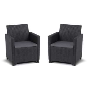 KETER Marie Duo grafit műrattan kerti fotel garnitúra, két fotel - Keter