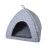 Petsy Iglu szürke macska és kistestű kutya ház belső nézet