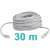 Cablu LAN gri, 30 metri, conector RJ45, cablu internet de mare viteză