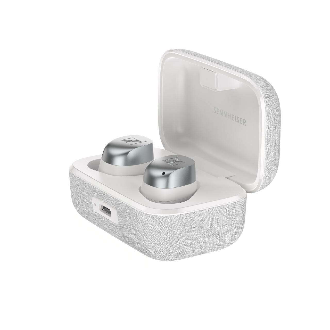Sennheiser momentum true wireless 4 fülhallgató, fehér-ezüst