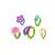 Hey Clay Bijou flower ring making kit with 5 different flower rings